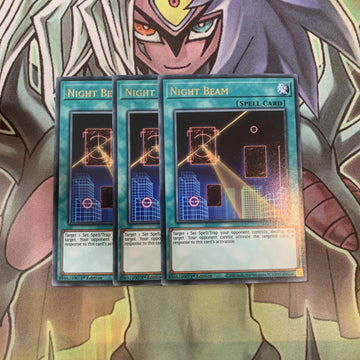MAGO-EN147 x3 Night Beam Rare Excellent Condition Yugioh