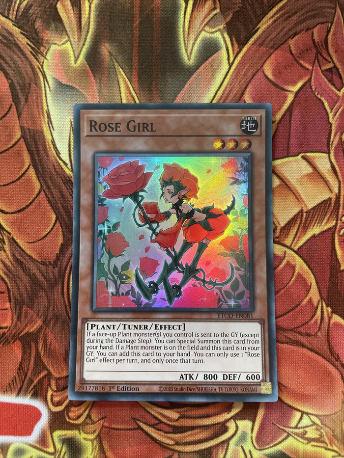 ETCO-EN081 Rose Girl - Super Rare - 1st Edition - YuGiOh