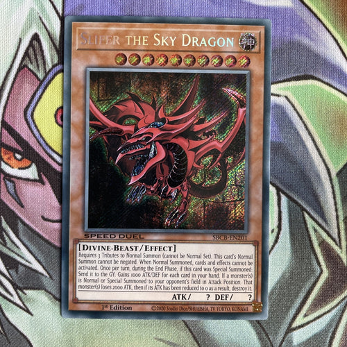 SBCB-EN201 Slifer The Sky Dragon Secret Rare 1st Edition NM Yugioh Card