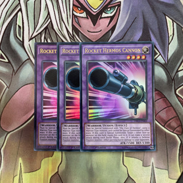 DRL3-EN064 x3 Rocket Hermos Cannon Ultra Rare Excellent Condition Yugioh