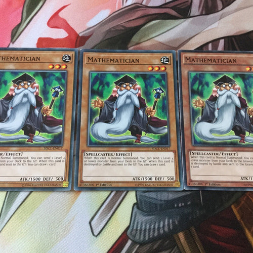 SDCL-EN017  3x Common Mathematician 1st Edition Yugioh