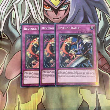 ROTD-EN099 x3 Revenge Rally Super Rare Excellent Conditon Yugioh