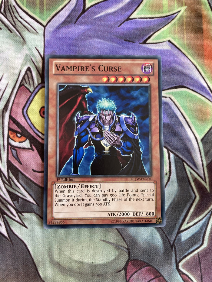 LCJW-EN204 Vampire's Curse Common 1st Edition NM Yugioh Card