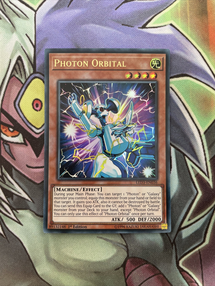 LED3-EN036 Photon Orbital Ultra Rare 1st Edition NM Yugioh Card