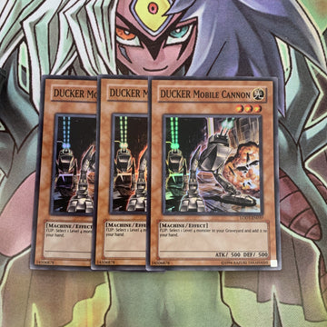 LODT-EN037 x3 DUCKER Mobile Cannon Super Rare Excellent Condition Yugioh