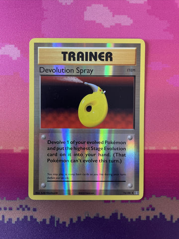 Pokemon Card Devolution Spray Evolutions Reverse Holo 76/108 Near Mint