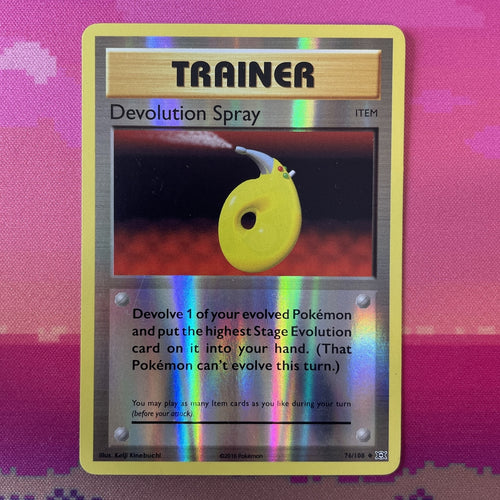 Pokemon Card Devolution Spray Evolutions Reverse Holo 76/108 Near Mint
