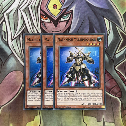 MYFI-EN005 x3 Mathmech Multipliation Super Rare Excellent Conditon Yugioh