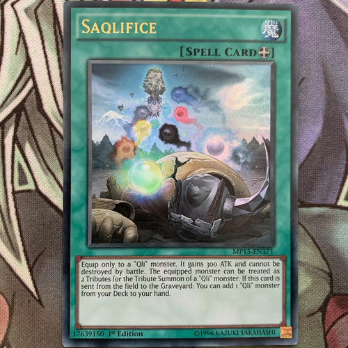MP15-EN171 Saqlifice Ultra Rare 1st Edition NM Yugioh Card