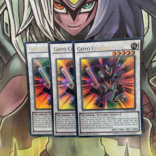 HSRD-EN038 x3 Goyo Chaser Ultra Rare Excellent Condition Yugioh