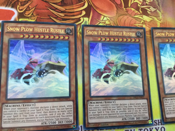 DRL3-EN071 x3 SNOW PLOW HUSTLE RUSTLE ULTRA RARE 1st Edition X3 PLAYSET Yugioh (back)