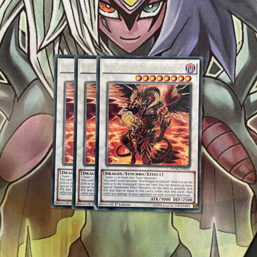 DPDG-EN031 x3 Scarlight Red Dragon Archfiend Rare Excellent Condition Yugioh