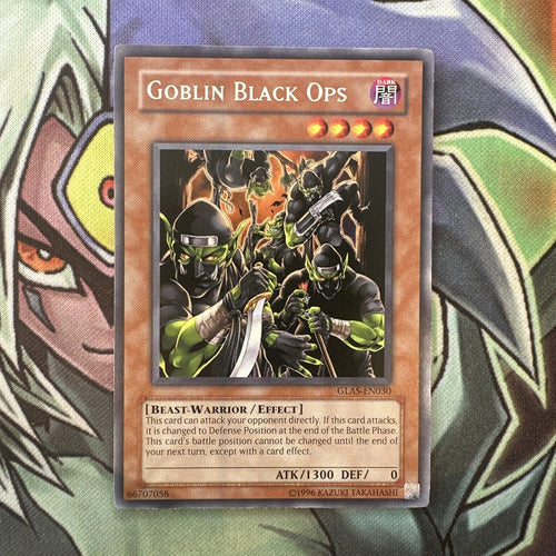 GLAS-EN030 Goblin Black Ops Rare Unlimited Edition NM Yugioh Card