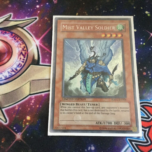 HA01-EN006 Mist Valley Soldier Secret Rare Limited Ed Yugioh
