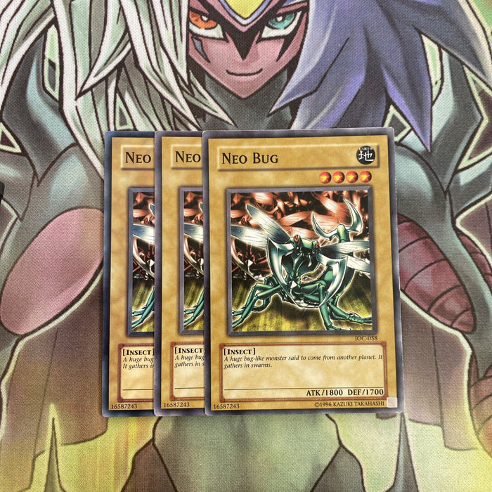 IOC-058 x3 Neo Bug Common Excellent Condition Yugioh