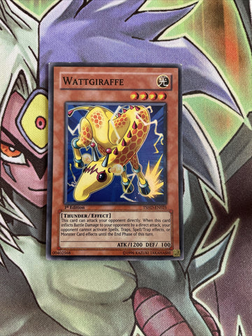 TSHD-EN025 Wattgiraffe Super Rare 1st Edition NM Yugioh Card