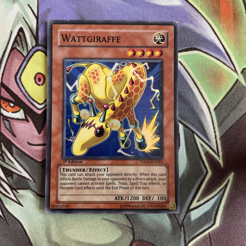 TSHD-EN025 Wattgiraffe Super Rare 1st Edition NM Yugioh Card
