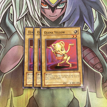 IOC-001 x3 Ojama Yellow Common Excellent Condition Yugioh