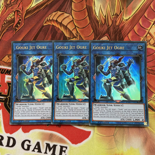DUPO-EN023 x3 GOUKI JET OGRE YUGIOH CARDS