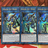 DUPO-EN023 x3 GOUKI JET OGRE YUGIOH CARDS
