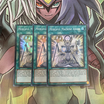 LED4-EN014 x3 Merciful Machine Angel Super Rare Excellent Condition Yugioh