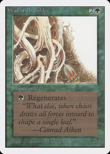Wall Of Brambles - Antiquities Excellent Magic MTG