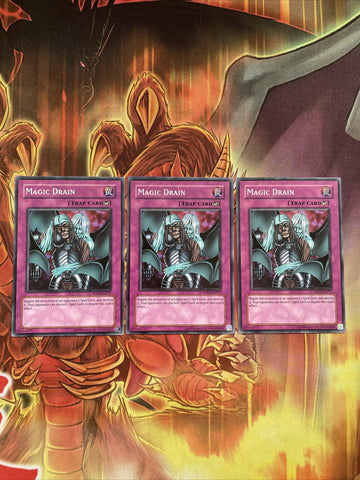 RP02-EN017 x3 YUGIOH Magic Drain Yugioh cards