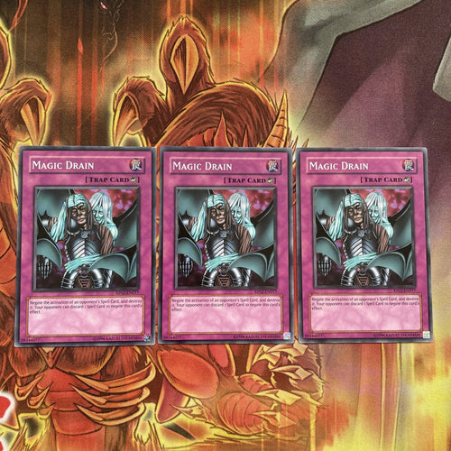 RP02-EN017 x3 YUGIOH Magic Drain Yugioh cards