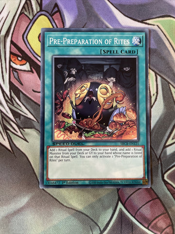 SBCB-EN121 Pre-Preparation Of Rites Common 1st Edition NM Yugioh Card