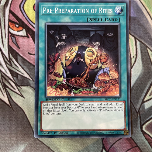 SBCB-EN121 Pre-Preparation Of Rites Common 1st Edition NM Yugioh Card