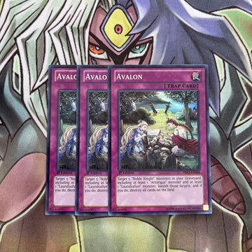 PRIO-EN088 x3 Avalon Super Rare Excellent Condition Yugioh