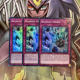 SDAZ-EN031 x3 Branded Sword Super Rare Excellent Condition Yugioh