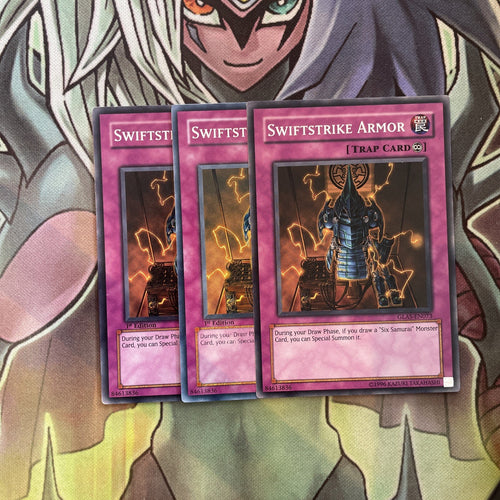 GLAS-EN073 x3 Swiftstrike Armor Common Excellent Condition Yugioh