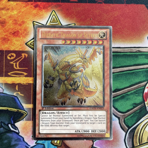 GAOV-EN025 Yugioh! Hieratic Sun Dragon of Sutekh Ultimate Rare 1st