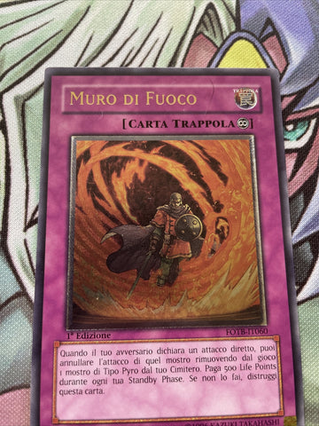 FOTB-EN060 Yugioh! Firewall ultimate rare 1st edition NM ITALIAN (back)