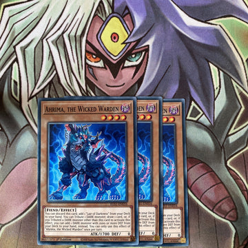 EGS1-EN016 x3 Ahrima, the Wicked Warden Common Excellent Condition Yugioh
