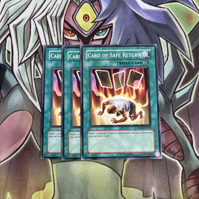 RP02-EN037 x3 Card of Safe Return Common Excellent Conditon Yugioh