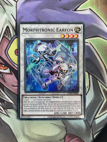 OP20-EN009 Morphtronic Earfon Super Rare Unl Edition NM Yugioh Card