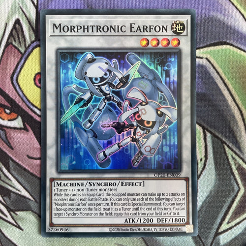 OP20-EN009 Morphtronic Earfon Super Rare Unl Edition NM Yugioh Card