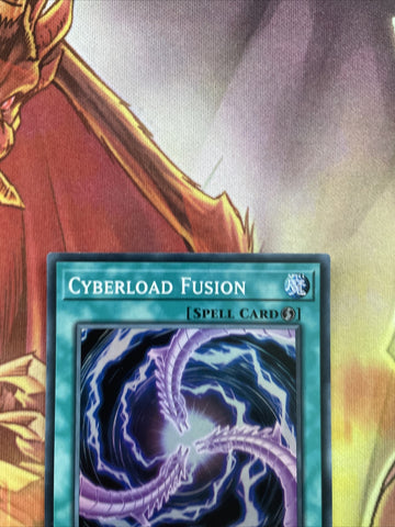 LED3-EN014 CYBERLOAD FUSION Super Rare 1st Edition YuGiOh Card (back)