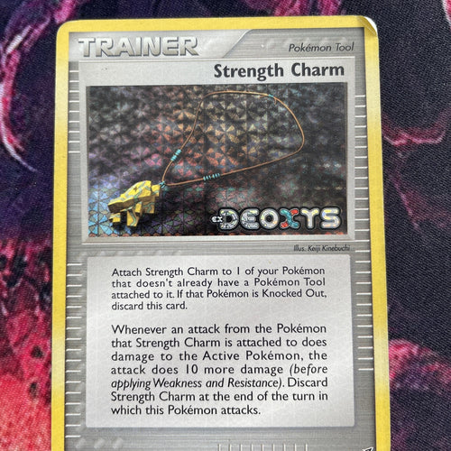 1x Strength Charm - 92/107 - Uncommon - Reverse Holo Played Condition Pokemon