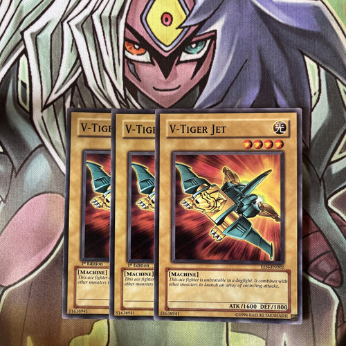 EEN-EN002 x3 V-Tiger Jet Common Excellent Condition Yugioh