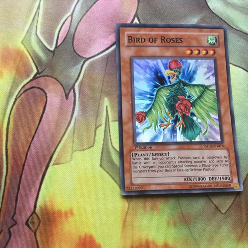 TSHD-EN018 YUGIOH BIRD OF ROSES SUPER RARE 1st Edition PLANT