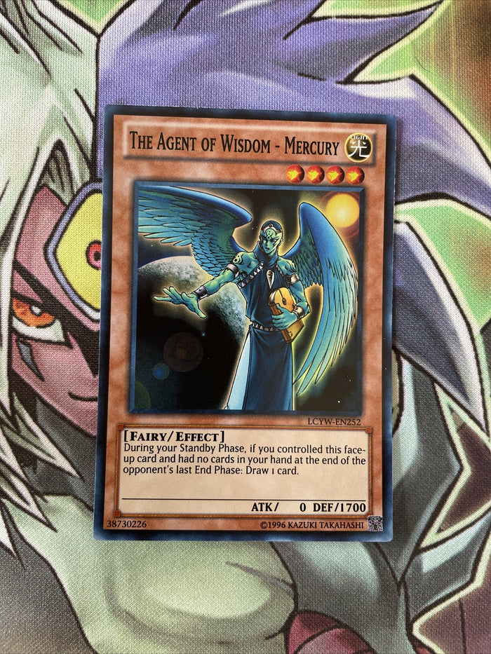 LCYW-EN252 The Agent Of Wisdom - Mercury Super Rare UNL Edition NM Yugioh Card