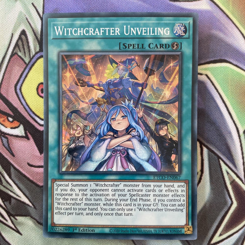 ETCO-EN067 Witchcrafter Unveiling Super Rare 1st Edition NM Yugioh Card