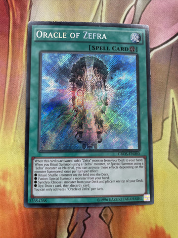 CROS-EN060 Oracle Of Zefra - Unlim Edition - Secret - Yugioh