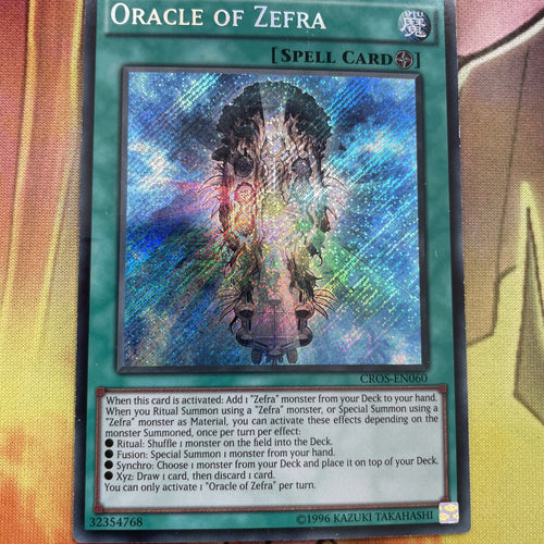 CROS-EN060 Oracle Of Zefra - Unlim Edition - Secret - Yugioh