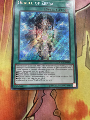CROS-EN060 Oracle Of Zefra - Unlim Edition - Secret - Yugioh (back)