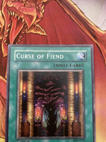 MRL-E032  Curse of Fiend- 1st Edition - Yugioh! (back)