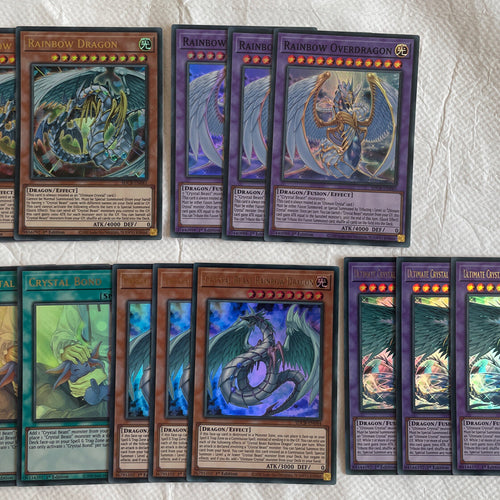 SDCB-EN041/42/43/44/46 Crystal Beast 15 Card Core Holo Crystal Bond Yugioh